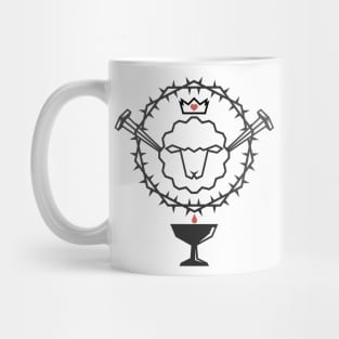 The Lamb of God who took upon himself the sin of the world, and the symbols of the sacrament Mug